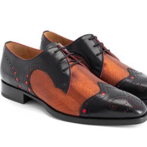RUFUS MAGOO DUKE BROGUED WINGTIP DERBY Black/Copper SIZE M11